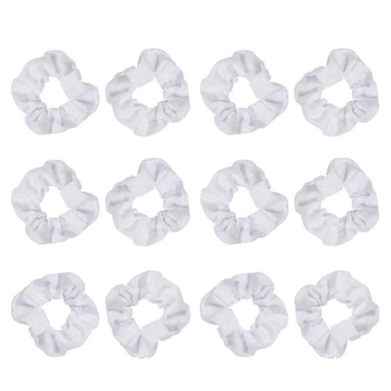 WIT Trắng Scrunchies Cho DIY Dây Buộc Tóc Co Giãn Dây Buộc Tóc Scrunchies Mũ Tóc Dây Cotton Tóc Tiếp