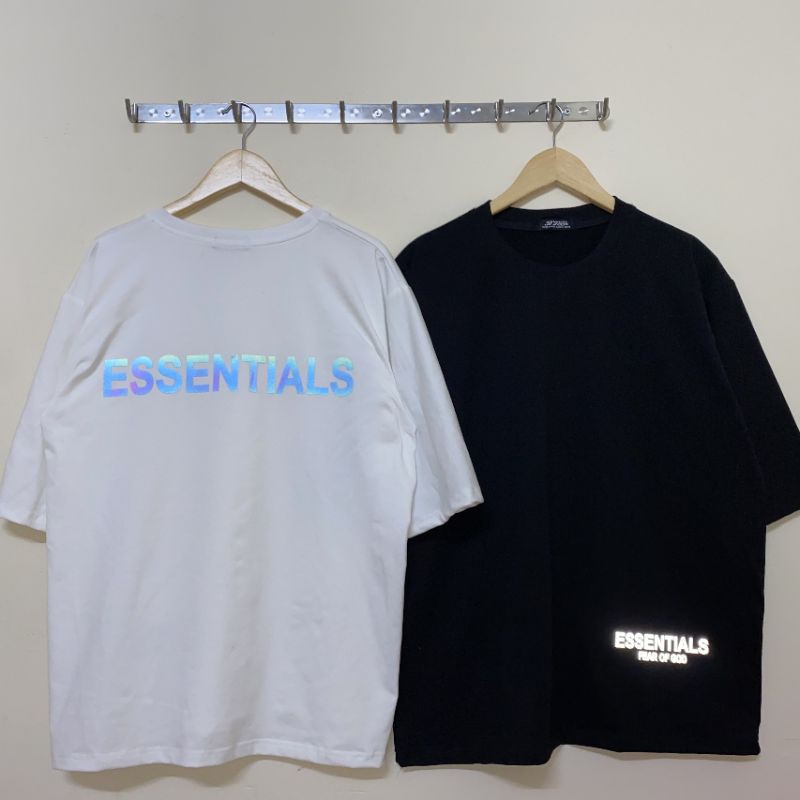 Áo thun  ❤Có size phản quang tay lỡ unisex ESSENTIALS