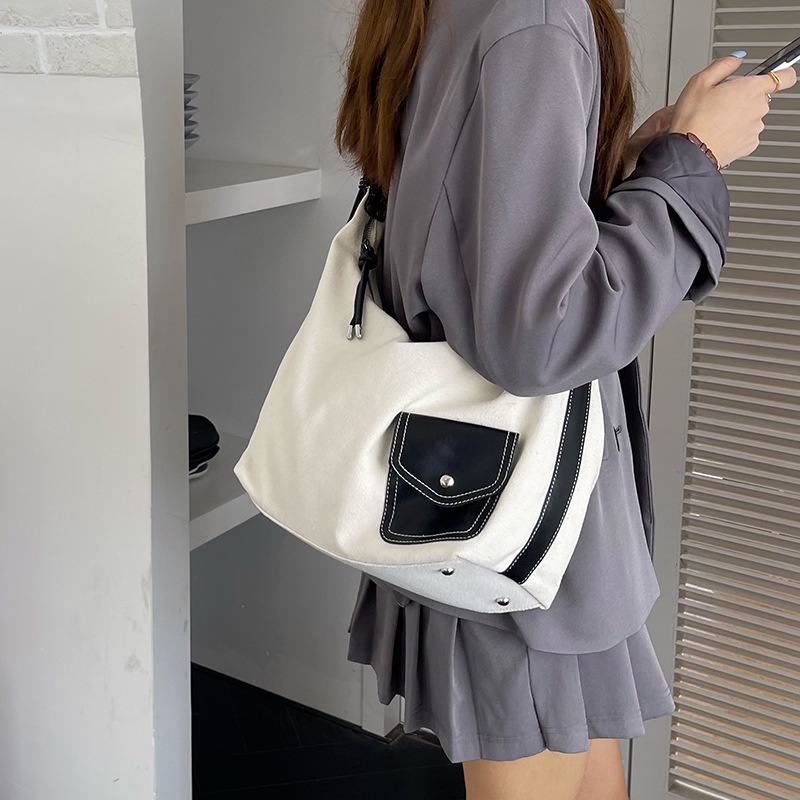 Túi Tote Đeo Vai Sức Chứa Lớn Thiết Kế Đơn Giản Đa Năng