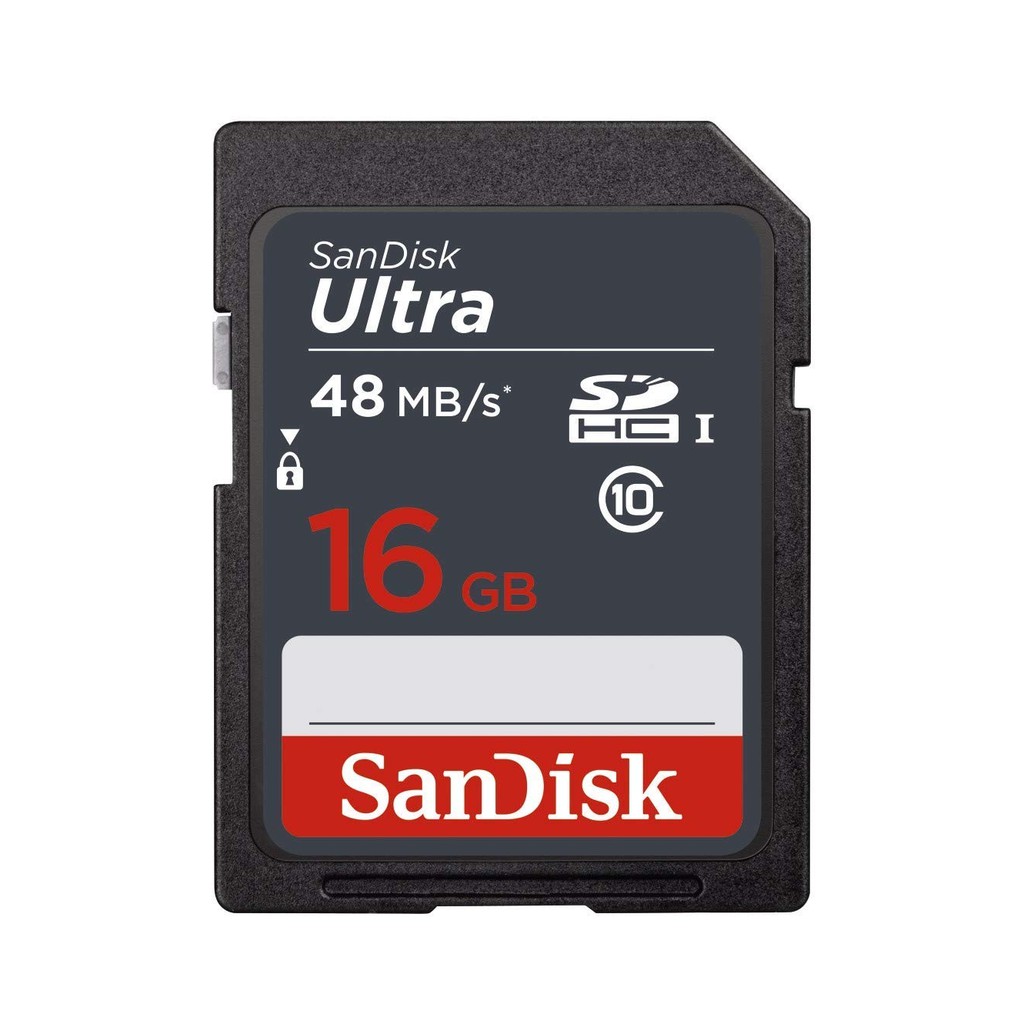 Thẻ nhớ SD Sandisk Ultra 16GB 80MB/s UHS-I (cho máy ảnh) | BigBuy360 - bigbuy360.vn