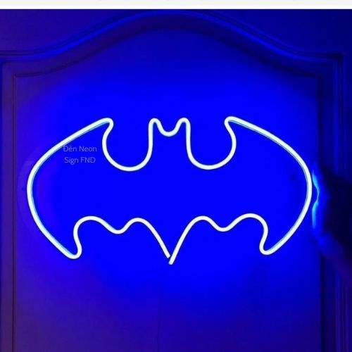Đèn neon trang tri Led  Phòng Ngủ Tiktok Decor nhà Hình Batman