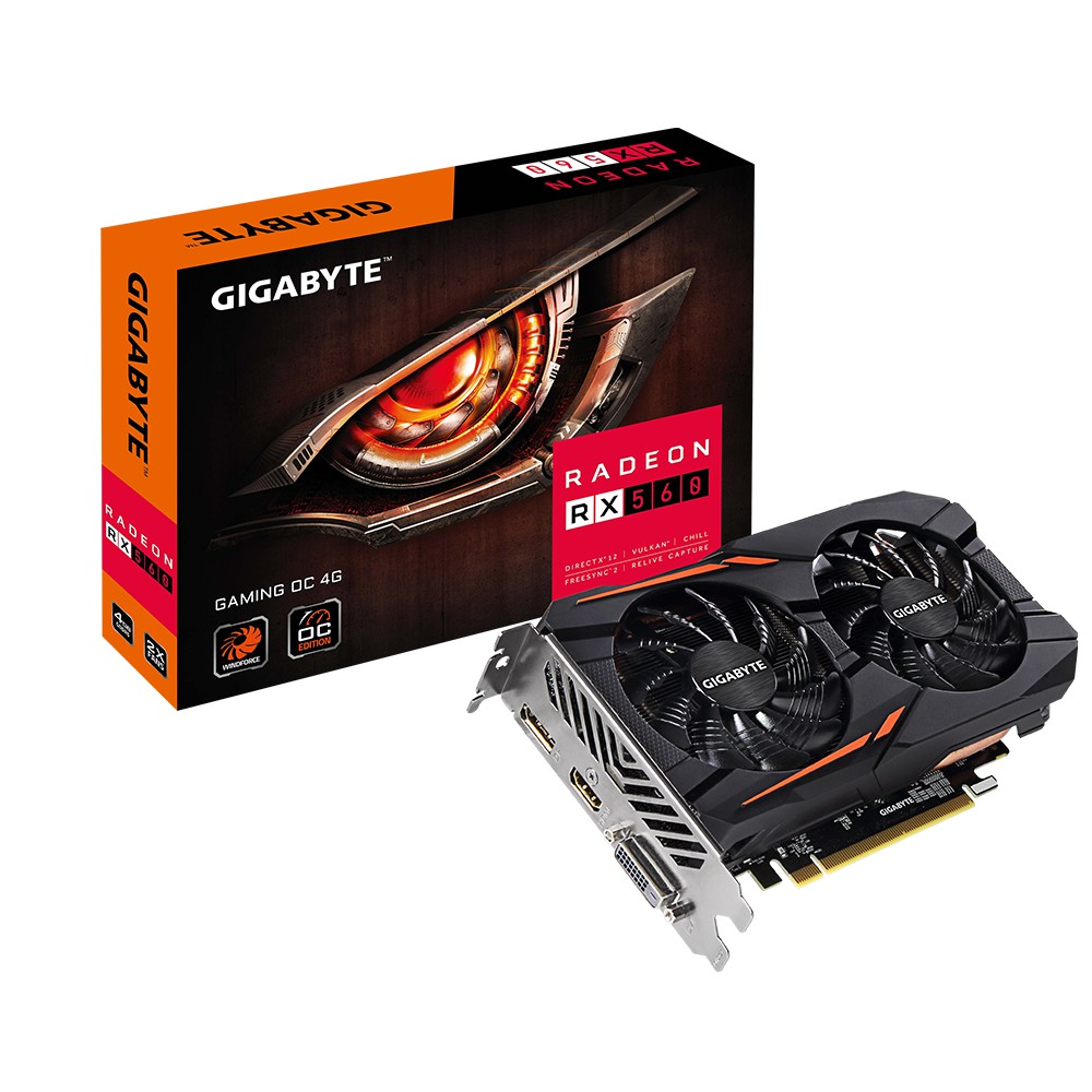 VGA Gigabyte RX 560 Gaming OC 4GD