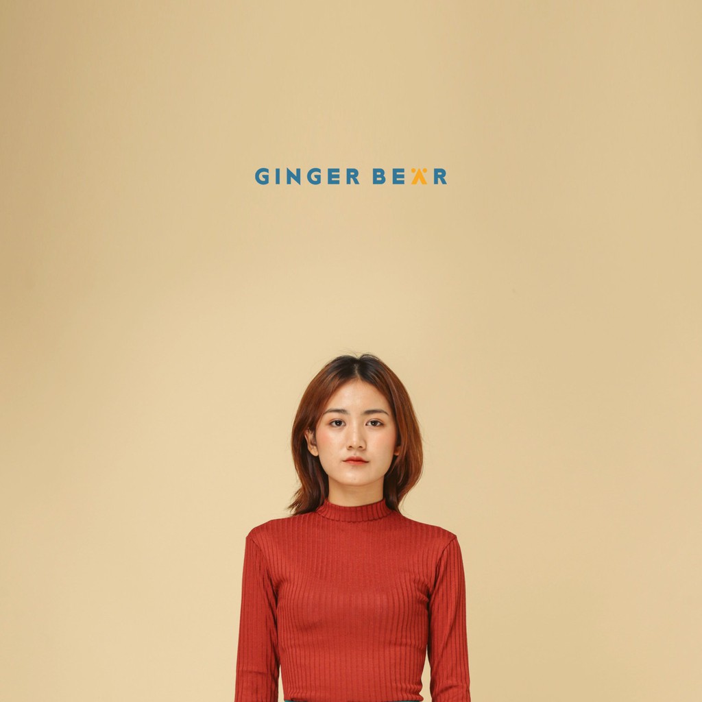 GingerBear - Áo Cổ Lọ Tay Dài - Knitted High Neck ( Có Ảnh Chụp Tại Cửa Hàng )