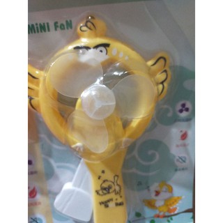 Quạt mini cầm tay nút bấm hình thú