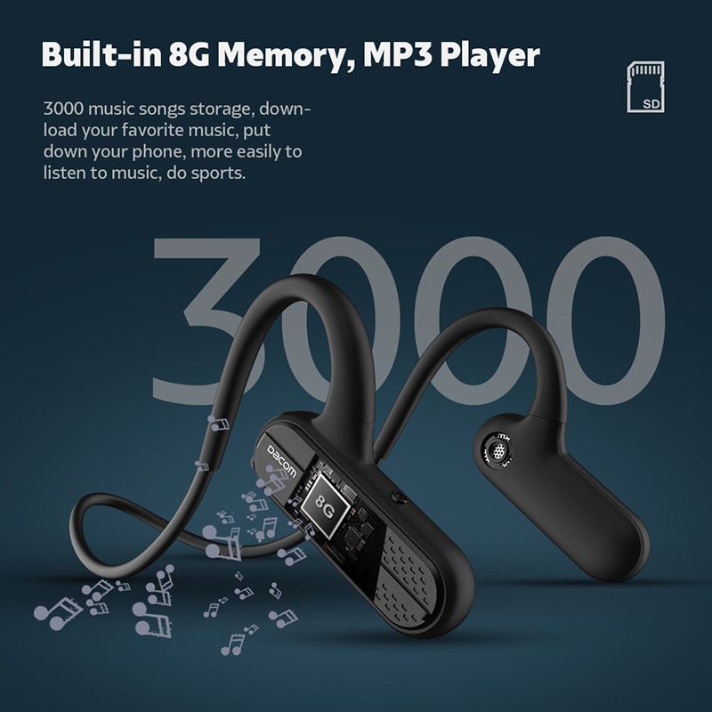 Dacom Tai nghe không dây DACOM G56 8G Bộ Nhớ MP3 Chống Nước