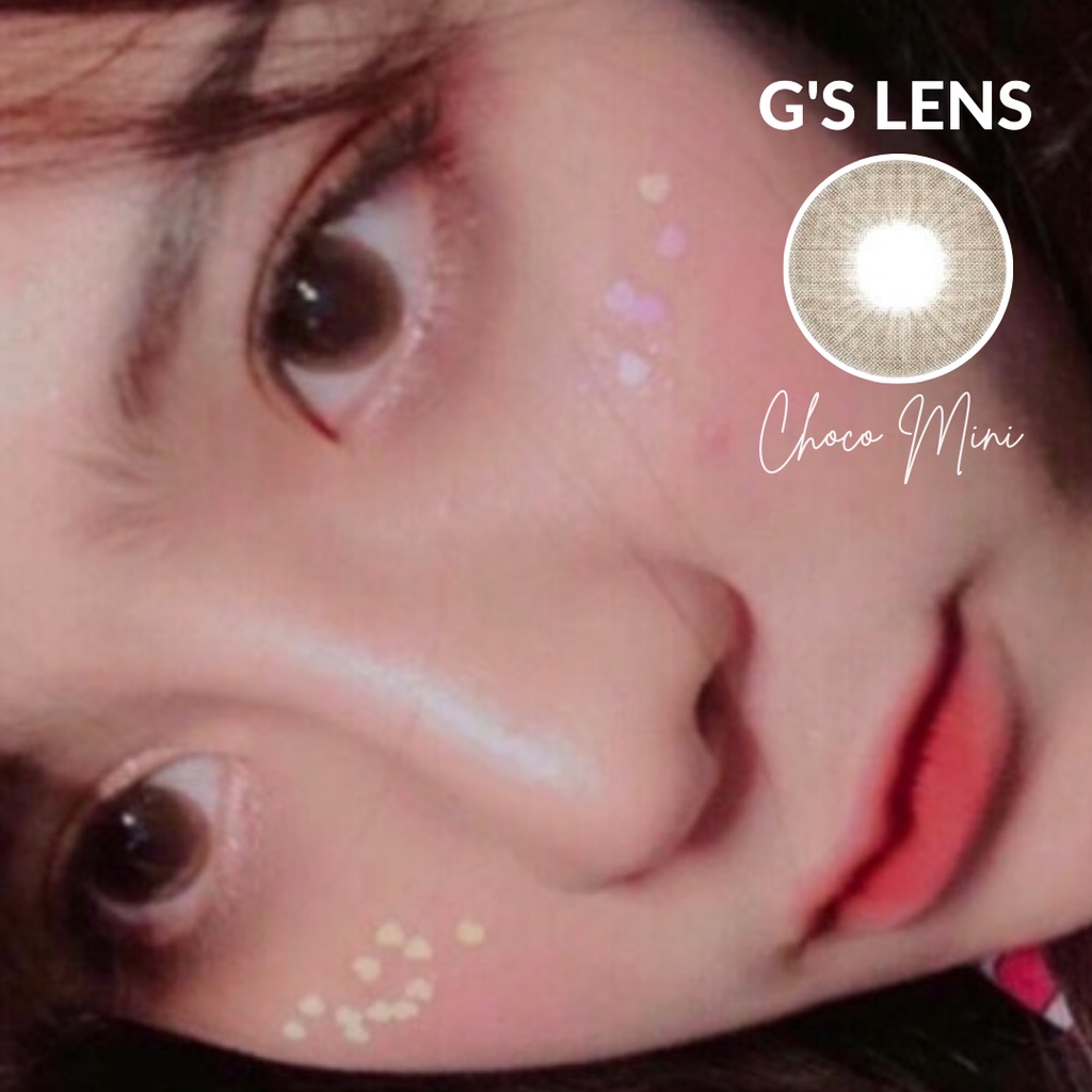 Lens BLACK + CHOCO có CẬN (0,5-8,5 độ) VÀ KHÔNG CẬN (giãn ít và to)