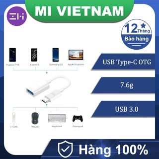[Mã ELAUG giảm 6% đơn 50K] Dây Cáp OTG ZMI AL271 Type C to USB 3.0 Bảo Hành 12 Tháng