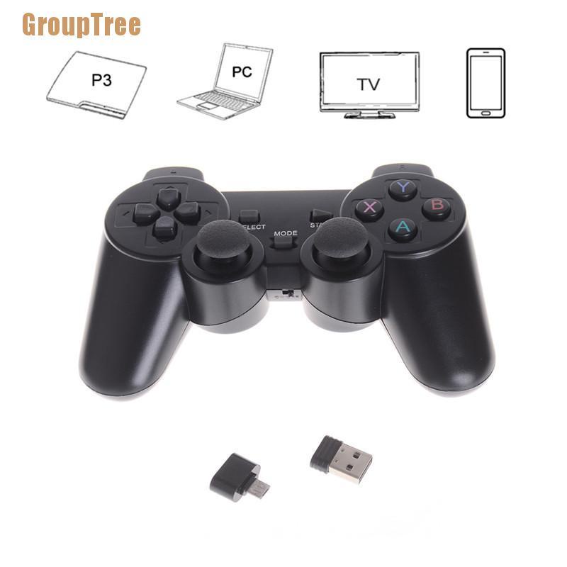 Tay Cầm Chơi Game Không Dây 2.4ghz Cho Ps3 Pc Tv Box Rtp