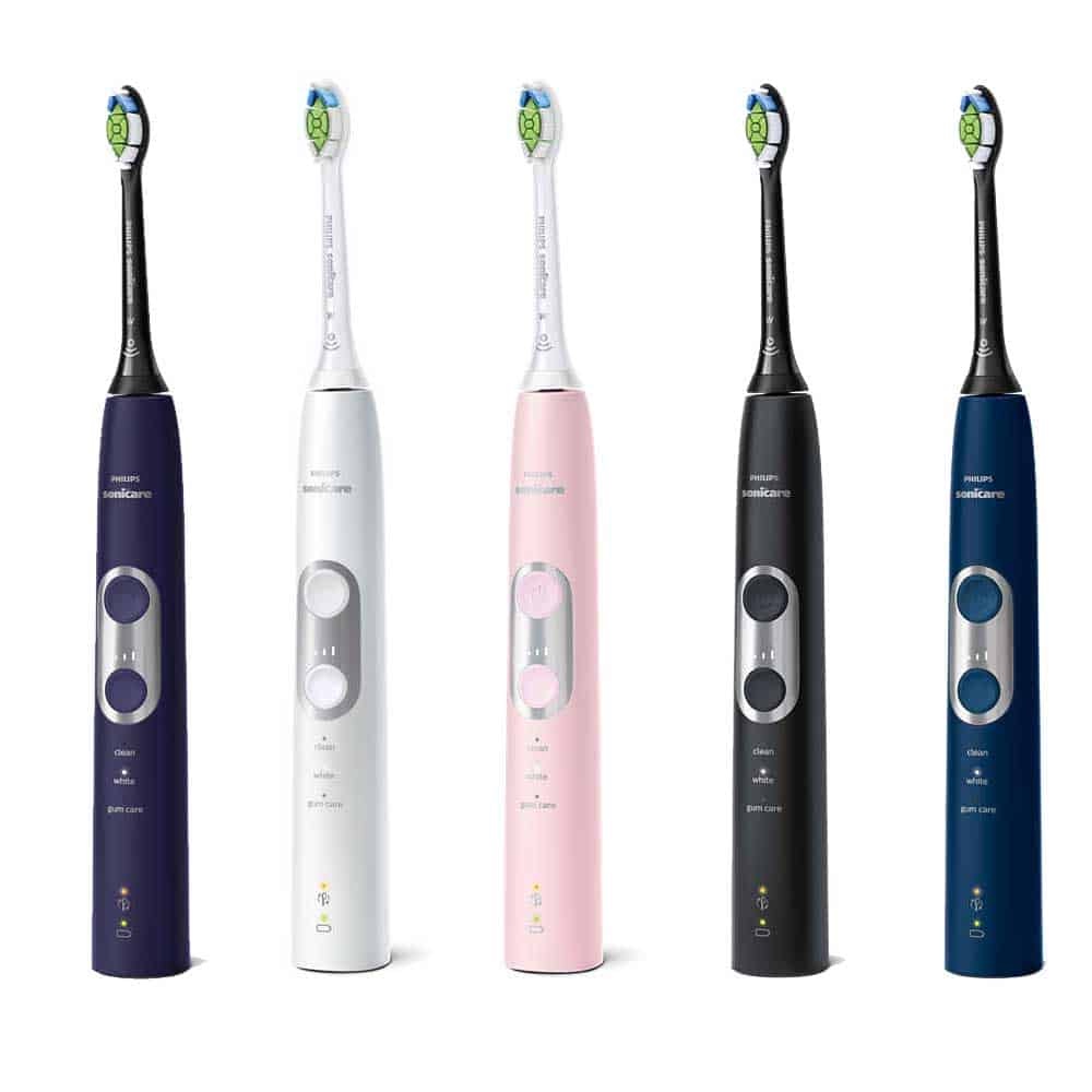 Bàn chải điện Philips Sonicare 6100 - Bàn chải đánh răng điện 3 chế độ, điều chỉnh lực chải.