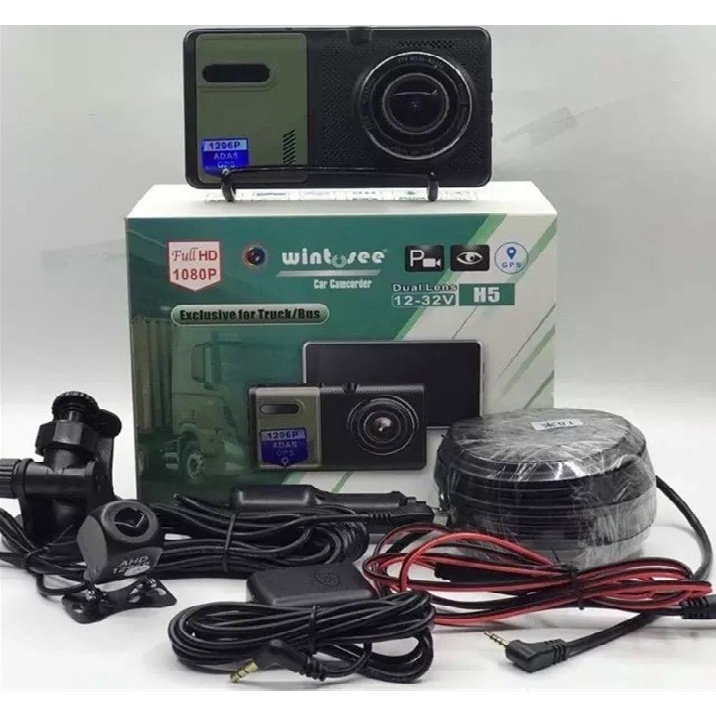 Camera hành trình ô tô xe tải Wintosee H5 kèm camera lùi dài 15m | BigBuy360 - bigbuy360.vn