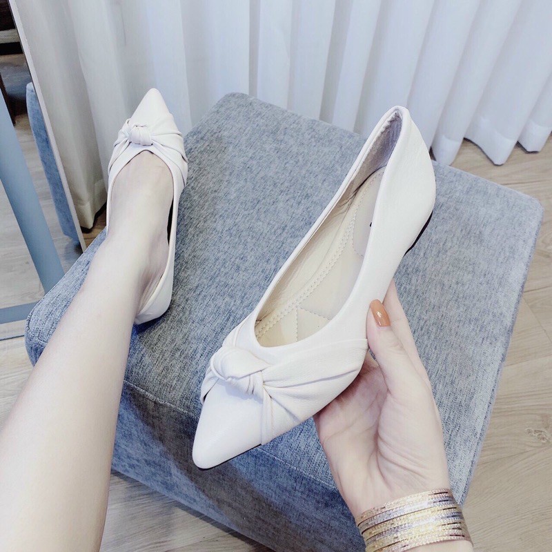 giầy bệt nơ cực xinh ( hình thật )