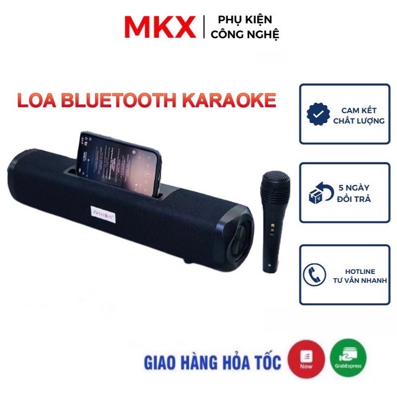 Loa bluetooth karaoke mini A23 công suất lớn không dây có mic âm thanh siêu hay bass khỏe Bảo hành 1 đổi 1