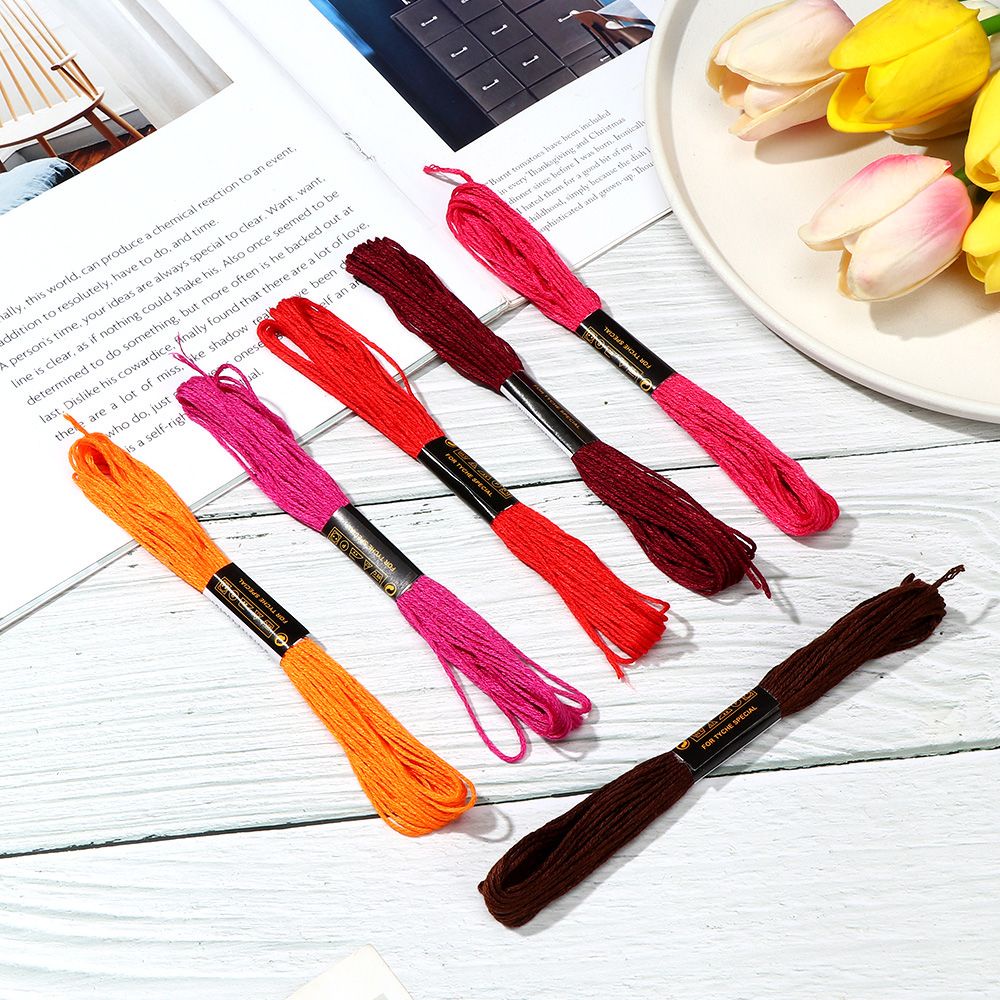 Bộ Dụng Cụ Thêu Tranh Chữ Thập Bằng Cotton Nhiều Màu Sắc DIY