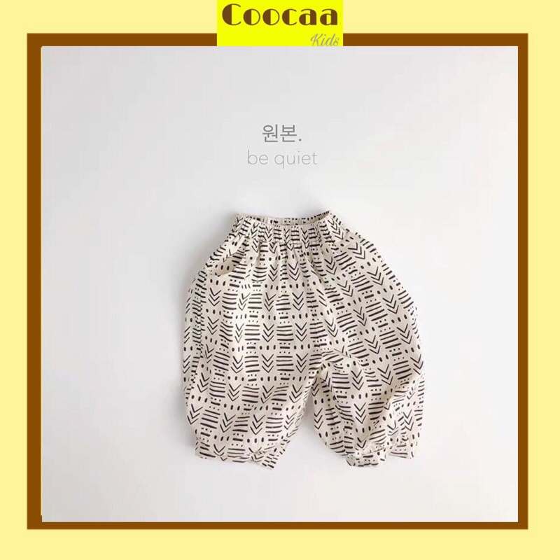 (Hình thật) Quần lửng họa tiết thổ cẩm Hàn Quốc cho bé gái bé trai size 80-130