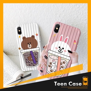 Ốp lưng Iphone Vali 💝FREESHIP 50K💝 hình con gấu và thỏ cho iPhone 6 6s 6plus 7plus 8plus X XS