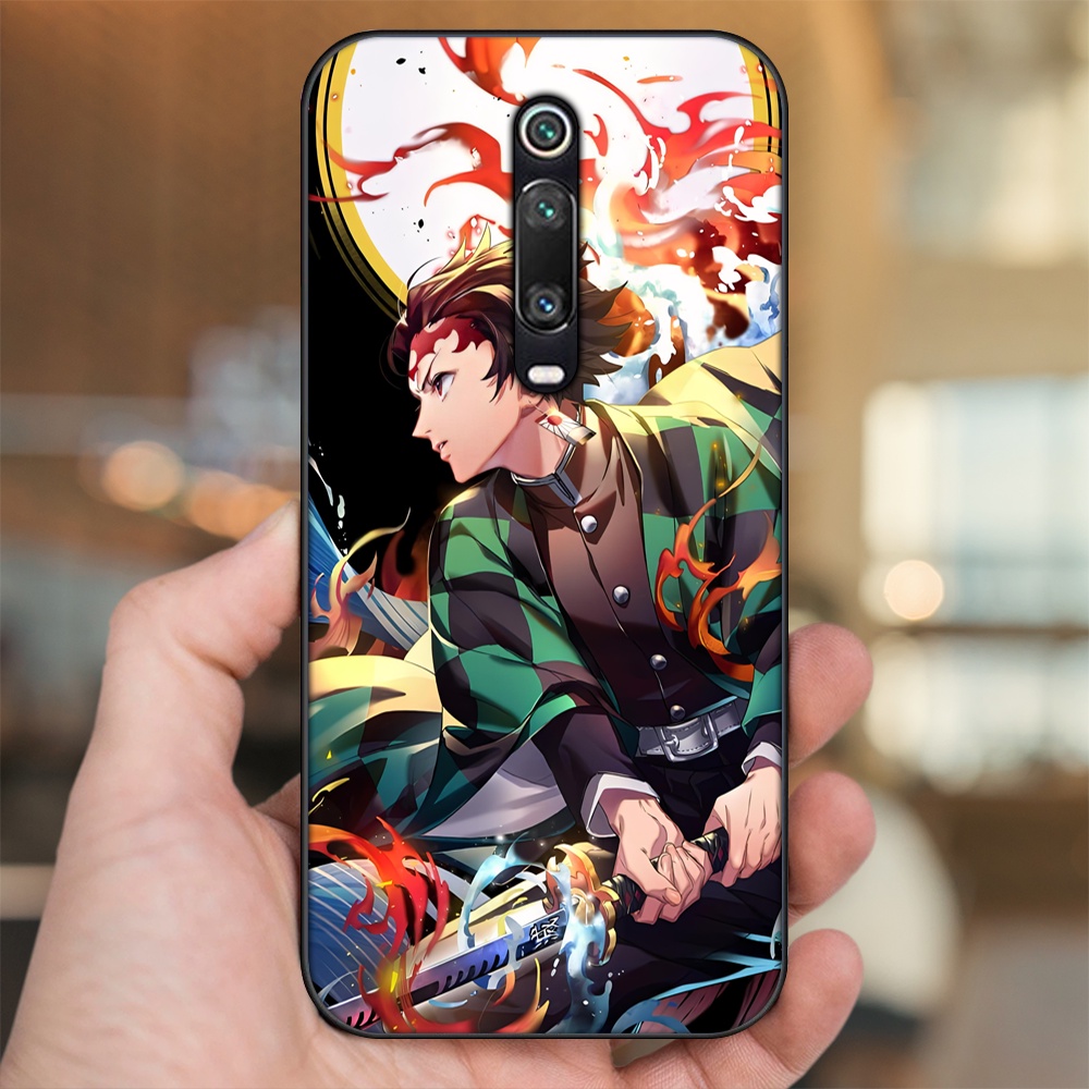 Ốp lưng Xiaomi K20, K20 Pro, Mi 9T viền đen in hình Tanjiro Kimetsu No Yaiba