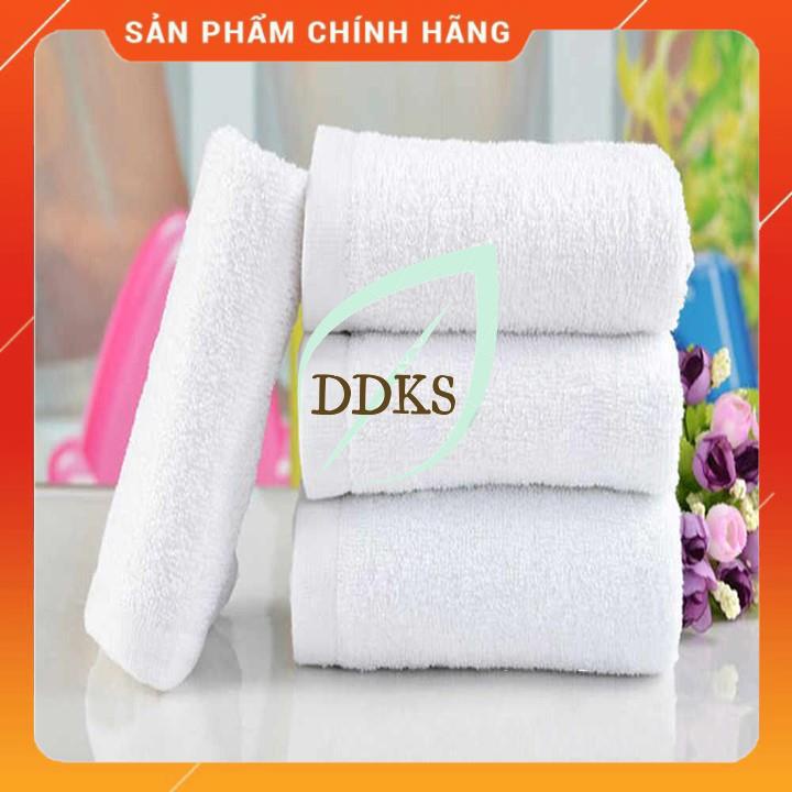 Khăn khách sạn 34cm*85cm  chất liệu 100% cotton màu trắng phong phú  khăn dày thấm hút tốt hohore