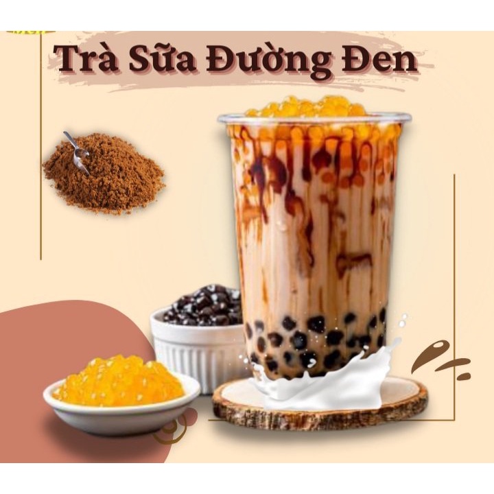 Set Trà Sữa Trân Châu Đường Đen ( 10- 15 ly)