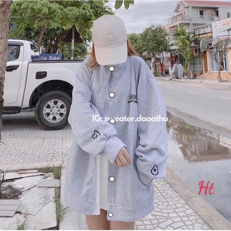 Áo cadigan ba gấu HT12