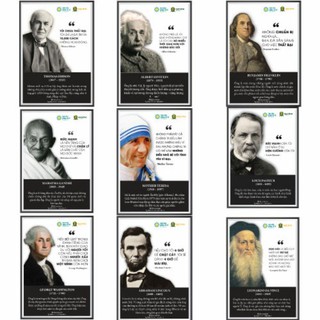 Bộ tranh Tranh vĩ nhân - 9 tấm