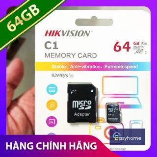 Thẻ Nhớ Micro SD Hikvision 64Gb Class 10