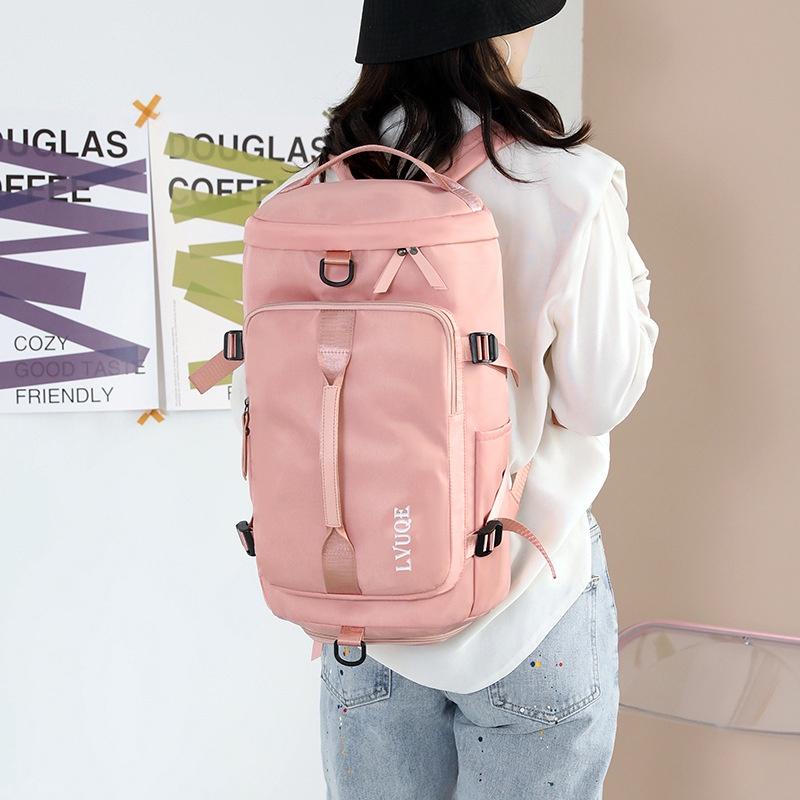 [Freeship 20-70k] Balo du lịch nữ LVQUE túi du lịch nam đi phượt size lớn có ngăn để giày, vải dù ch