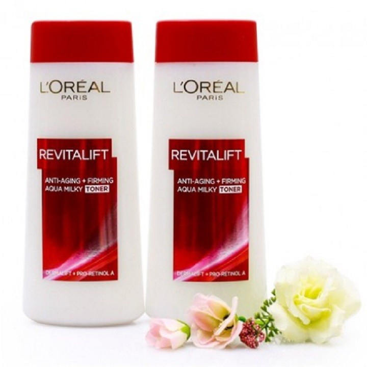 Nước hoa hồng L'Oréal Revitalift Aqua Milky 200ml [COCOLUX]