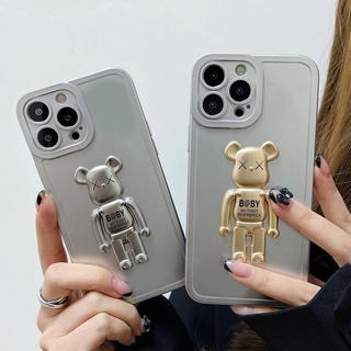 Ốp Điện Thoại Silicon Mềm Hình Gấu Sang Trọng Cho iPhone 7 8 Plus 11 12 13 Pro MAX X XR XS MAX SE 2020 2022