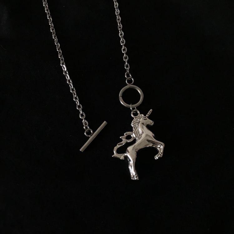 Dây chuyền họa tiết kì lân độc đáo thời trang phong cách hip hop cho cặp đôi