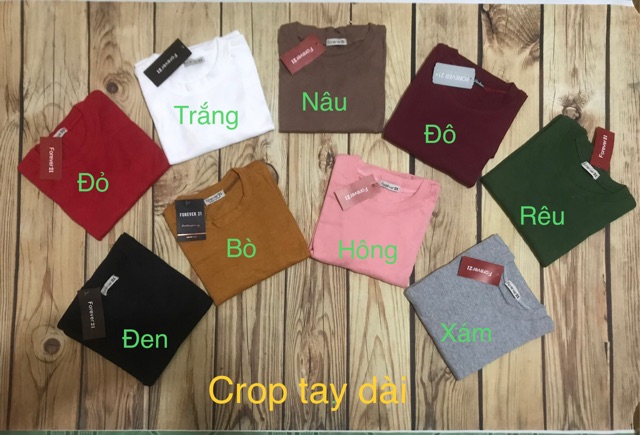 Áo croptop tay dài