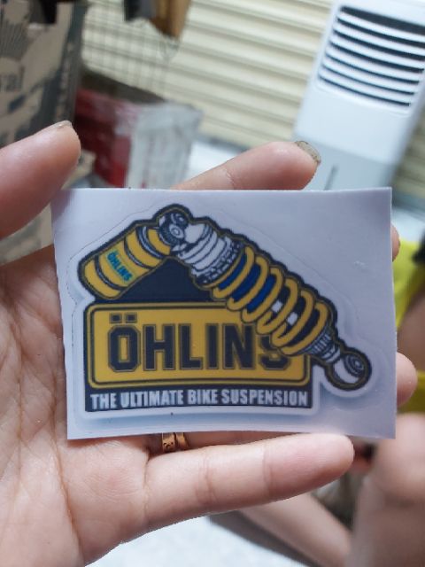 [Mã LIFE1603ALL giảm 10% đơn 0Đ] Tem Sticker Ohlins Dán Xe Giá Rẻ #2k