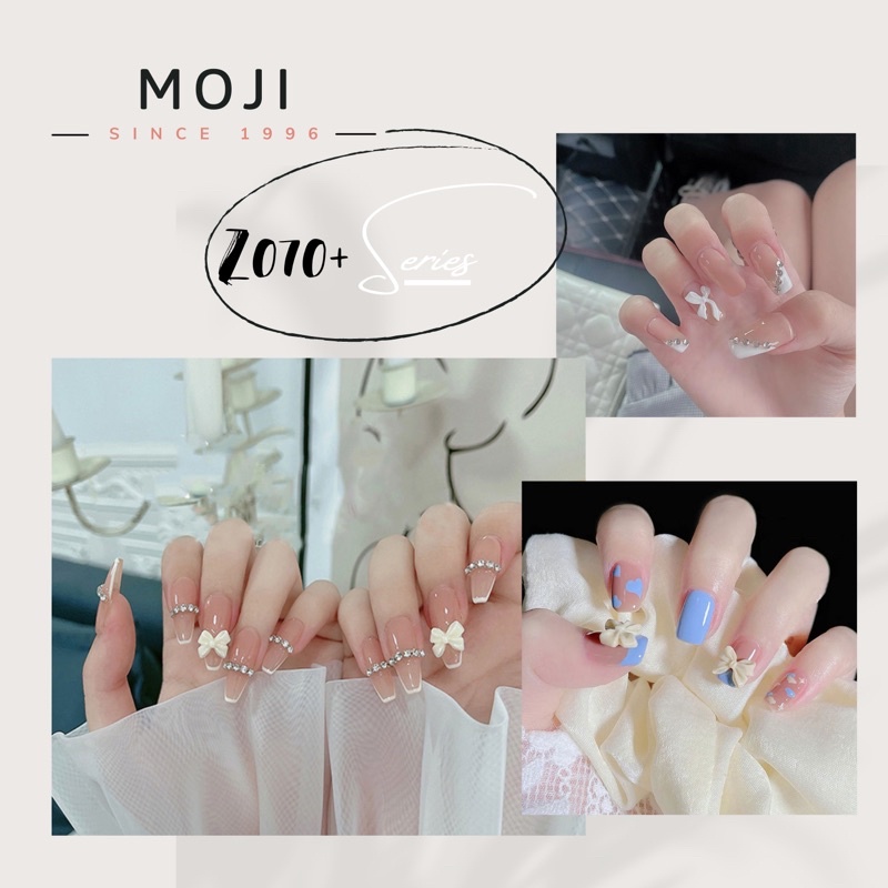 Set 24 móng giả đính đá cao cấp kèm keo không thấm nước Z070+