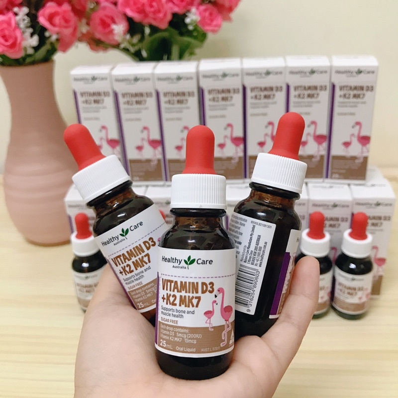 BỔ SUNG VITAMIN D3K2 MK7 HEALTHY CARE CHO TRẺ SƠ SINH DATE 2024
