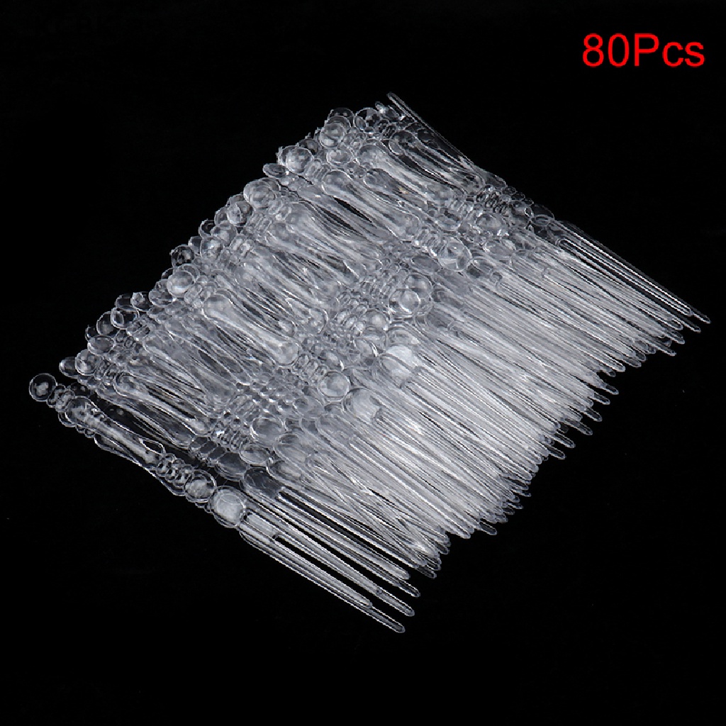Set 80 Nĩa Ăn Trái Cây Bằng Nhựa Trong Suốt Dùng Một Lần