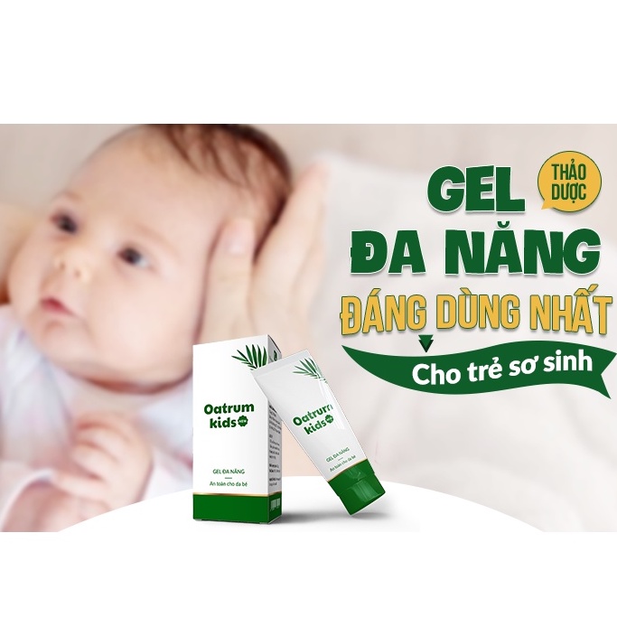 Gel bôi da đa năng Oatrum Kids New - bé hết trầy xước, rách da, bỏng, côn trùng đốt, hăm, chàm sữa