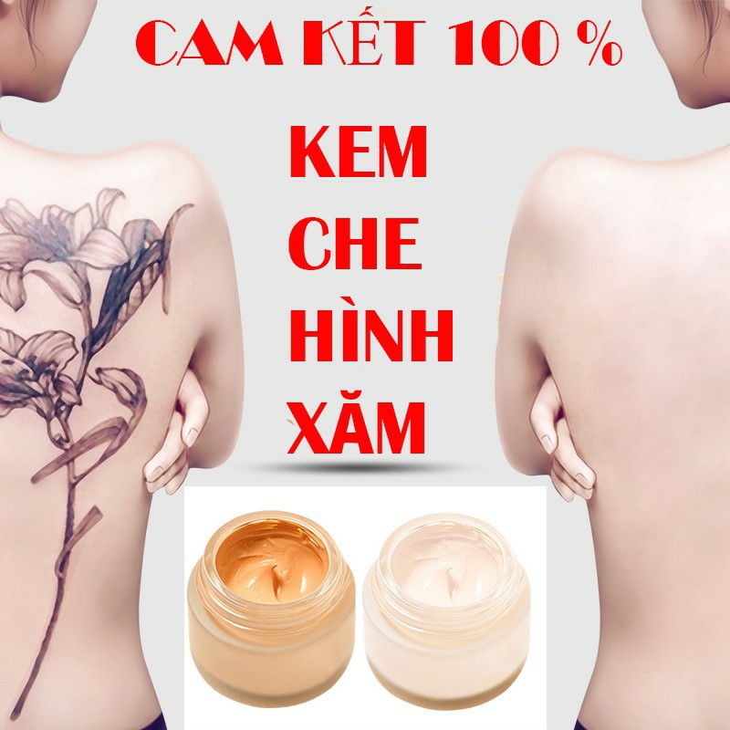 Kem Che Hình Xăm, Khuyết Điểm cover up Tattoo 30g