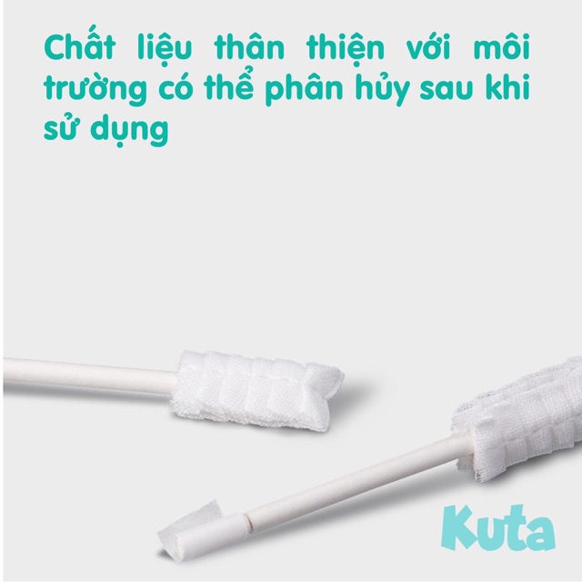 Rơ lưỡi que chính hãng KUTA an toàn cho bé (30 chiếc/1 hộp)