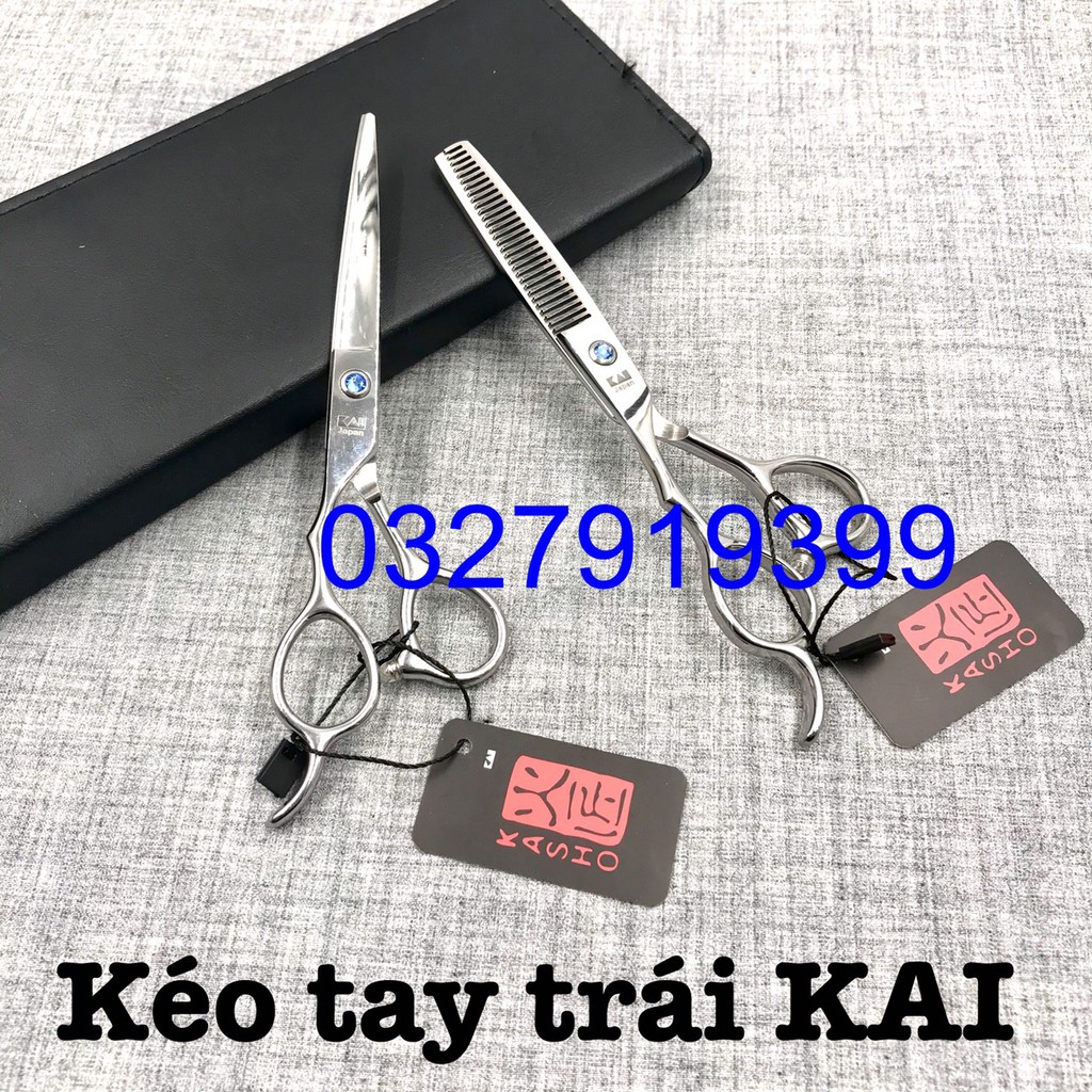 ✅Free Ship✅ Kéo cắt tóc tay trái Kai 6.0 ( Kai trái trắng )