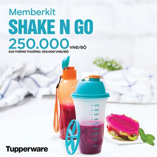 Bộ bình lắc và bình nước Tupperware Memberkit Shake N Go