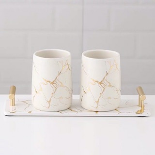 (Có sẵn ) Bộ khay cốc đánh răng,lọ hoa cao cấp