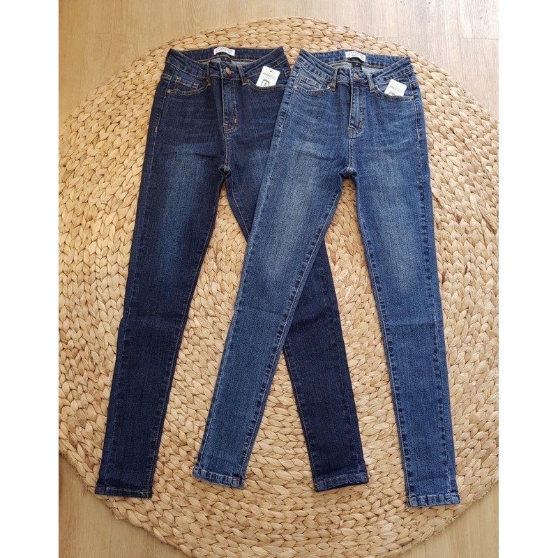 Quần Jeans Skinny Trơn Báic Dáng Dài MG VNXK Móm Store