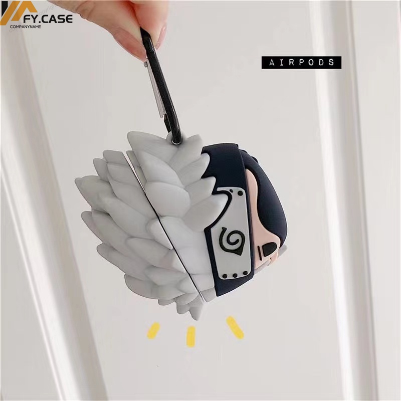 Vỏ Bảo Vệ Hộp Sạc Tai Nghe Airpod 1 2 3 Pro Bằng Silicon Chống Sốc Hình Naruto Hoạt Hình Dễ Thương