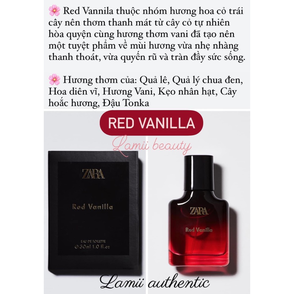 Nước hoa ZARA chính hãng kèm bill mua SPAIN Wonder rose, Orchid, Femme, Violet blossom, Fruity, Red vanilla, Pink flambe | BigBuy360 - bigbuy360.vn