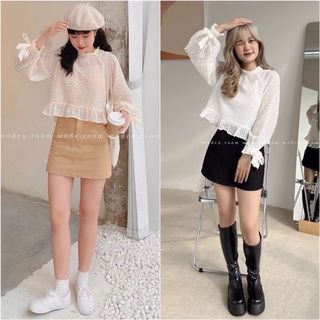 🍀Set áo lụa cv kaki cực xinh 🍀 ( ảnh thật, sẵn hàng)
