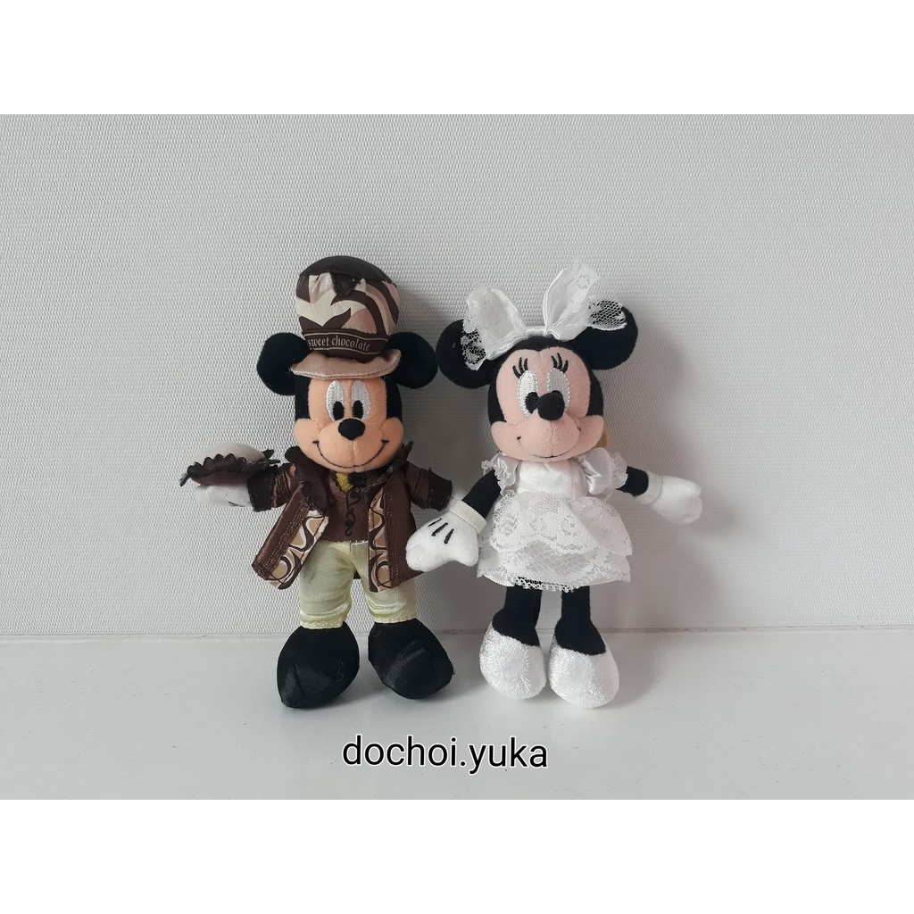 Gấu bông cặp đôi Mickey & Minnie size nhỏ