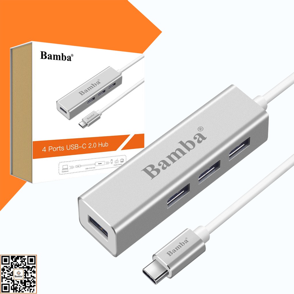 Bộ Chuyển USB Type C ra 4 Port USB 3.0 BAMBA B3