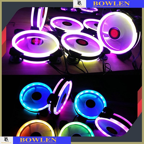Quạt Fan Led Rgb, Fan Case Rgb, Fan Led RGB Coolmoon V2 - Led RGB 16 Triệu Màu, 366 Hiệu Ứng - Đồng Bộ Hub Coolmoon