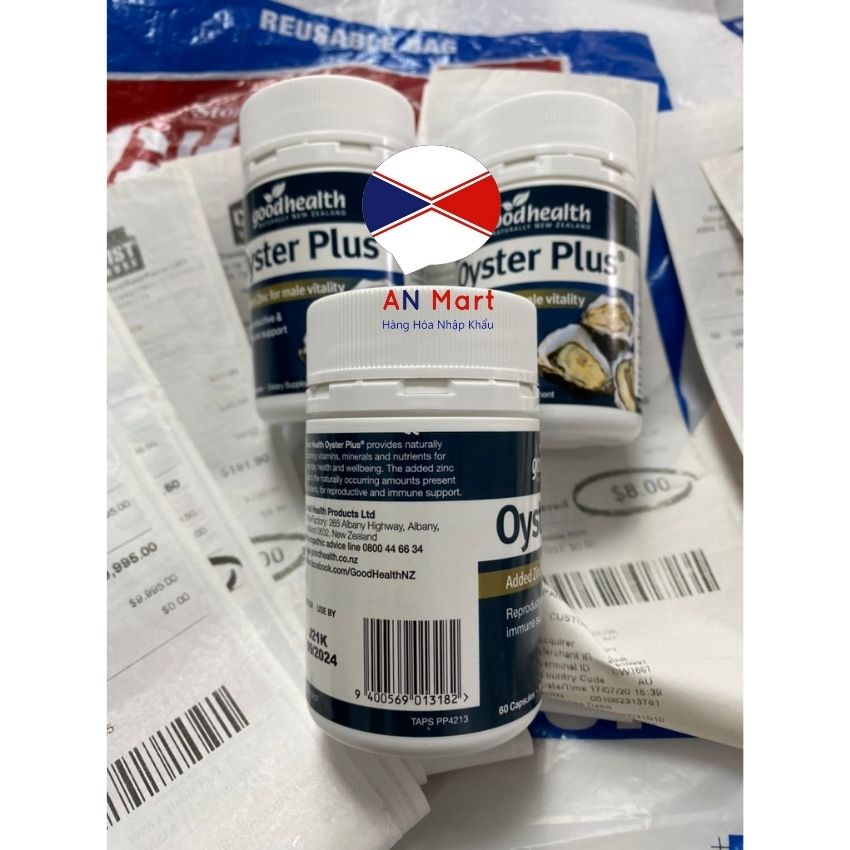 Viên Uống Tinh Chất Hàu Oyster Plus (Hàu Lùn) 60 Viên Chính Hãng New Zealand An Mart
