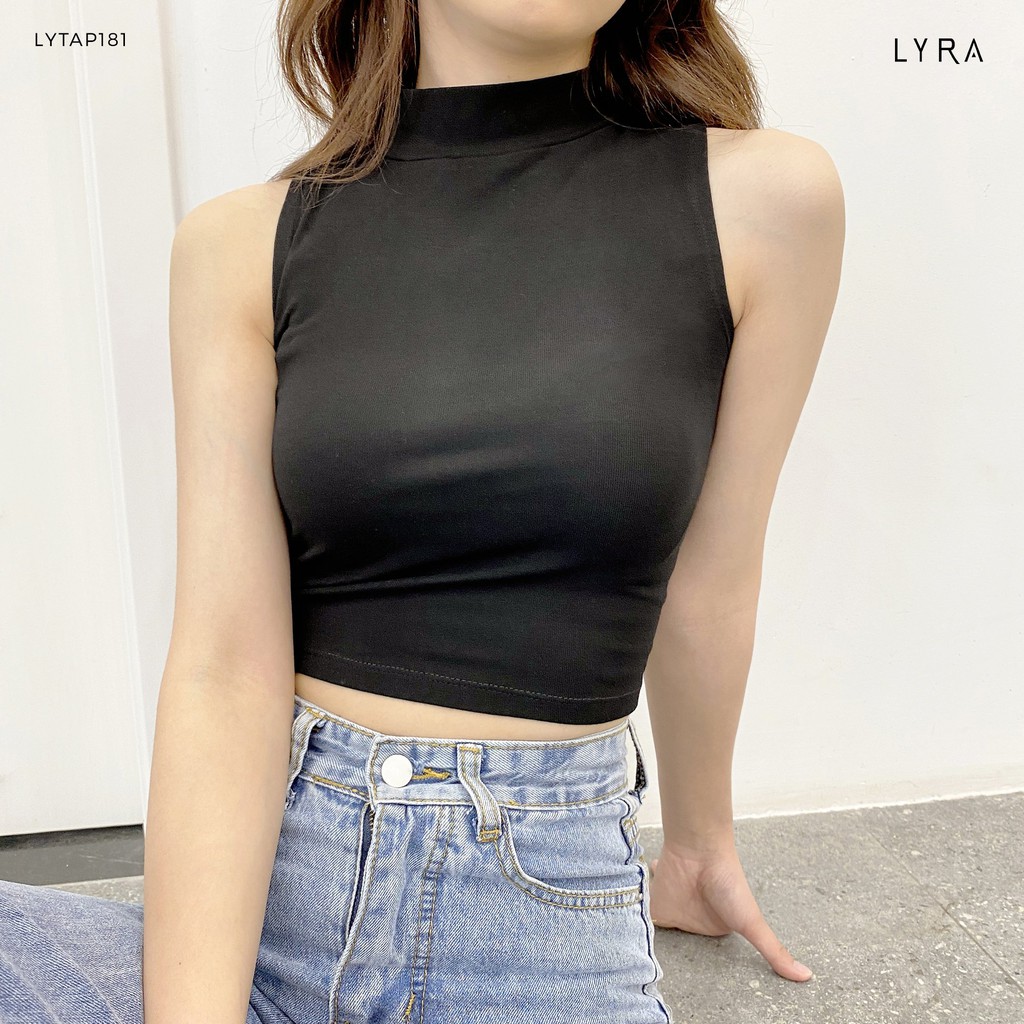 Áo ba lỗ nữ thiết kế by LYRA croptop ôm body trơn ulzzang chất cotton vải co giãn phong cách Hàn Quốc - LYTAP181 | BigBuy360 - bigbuy360.vn