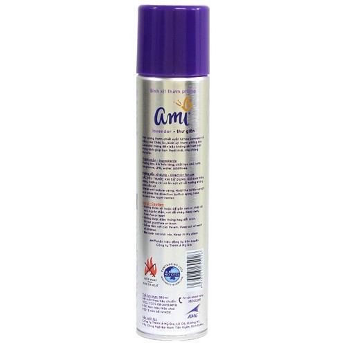 Bình xịt phòng Ami hương Lavender thư giản 280ml